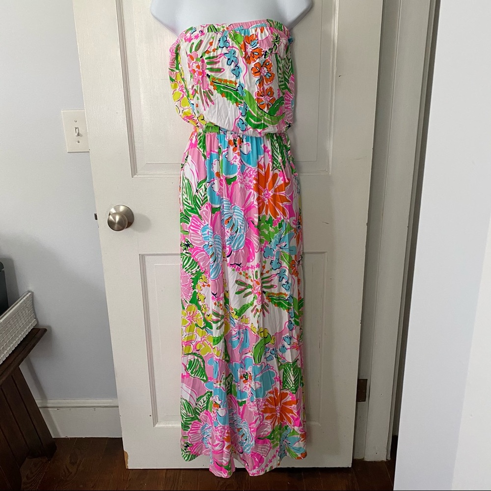 0030 - Lilly Pulitzer Strapless Maxi